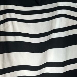 White House Black Market Black and White Striped Mini Dress
